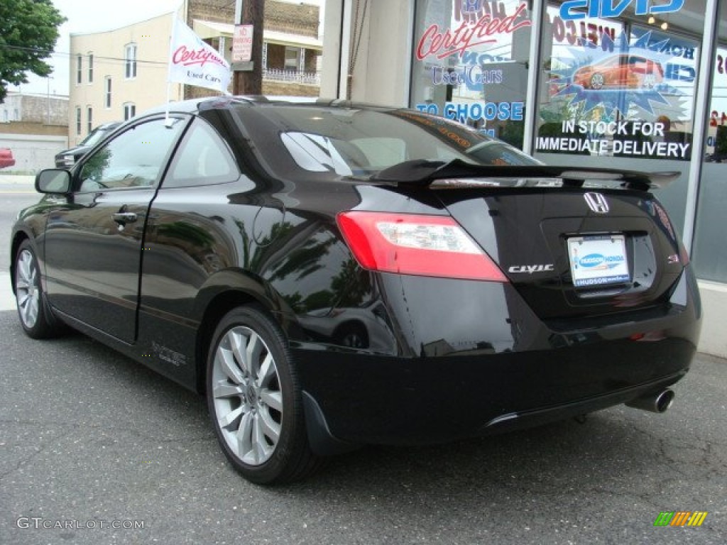 2010 Civic Si Coupe - Crystal Black Pearl / Black photo #4