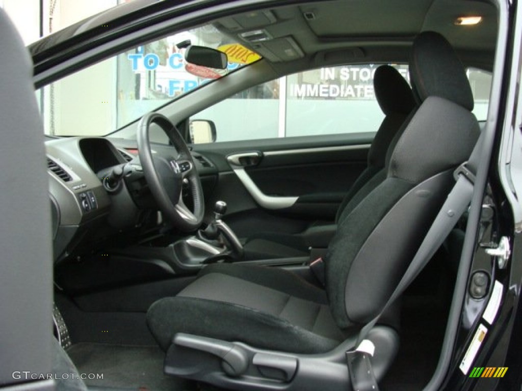 2010 Civic Si Coupe - Crystal Black Pearl / Black photo #7