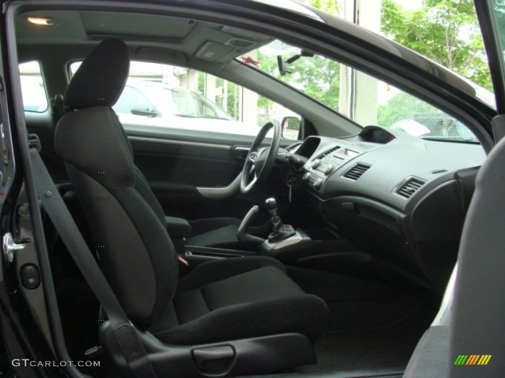 2010 Civic Si Coupe - Crystal Black Pearl / Black photo #8