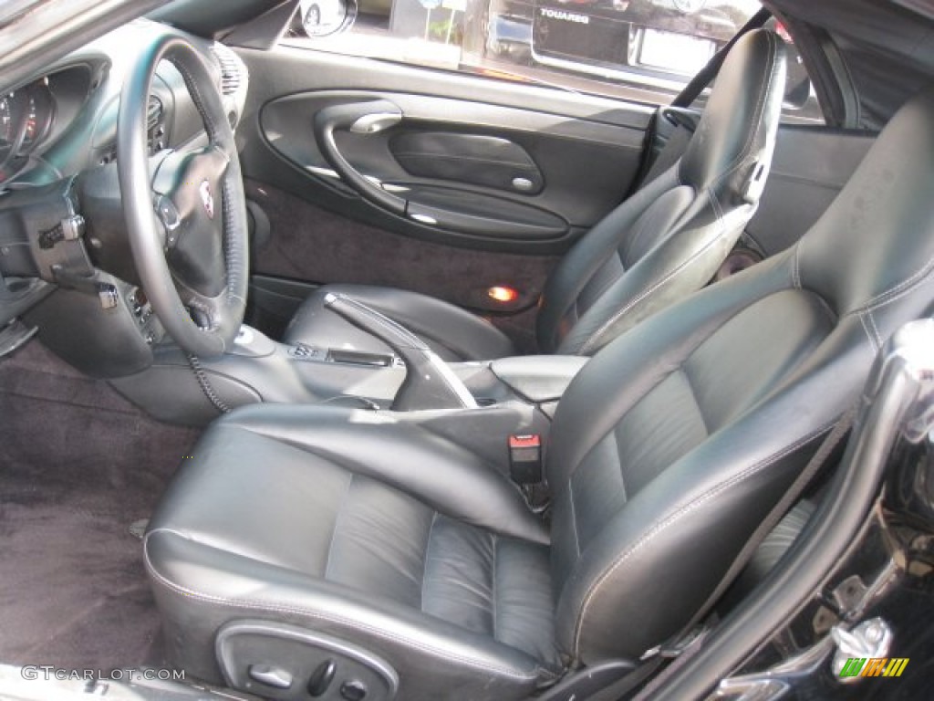 Black Interior 2001 Porsche 911 Carrera Cabriolet Photo #50717458