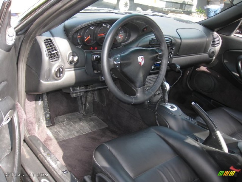 Black Interior 2001 Porsche 911 Carrera Cabriolet Photo #50717470