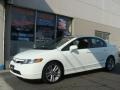 2008 Taffeta White Honda Civic Si Sedan  photo #1