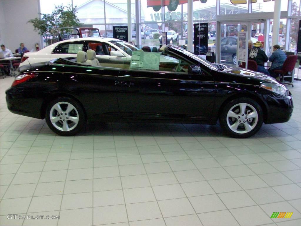 2008 Solara SLE V6 Convertible - Black / Ivory photo #3