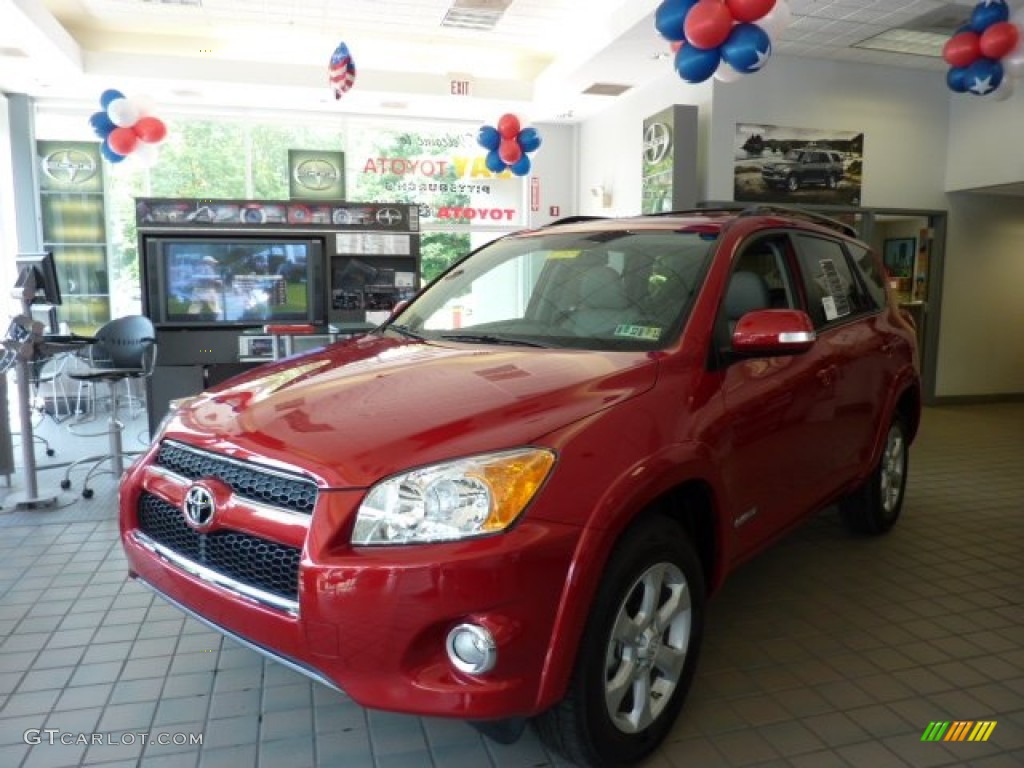 2011 RAV4 Limited 4WD - Barcelona Red Metallic / Ash photo #1