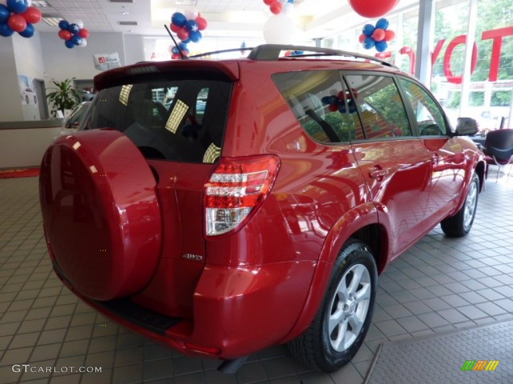 2011 RAV4 Limited 4WD - Barcelona Red Metallic / Ash photo #4