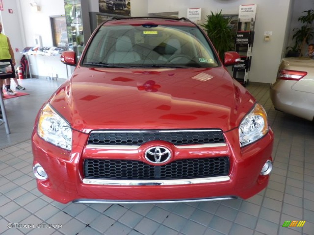 2011 RAV4 Limited 4WD - Barcelona Red Metallic / Ash photo #6