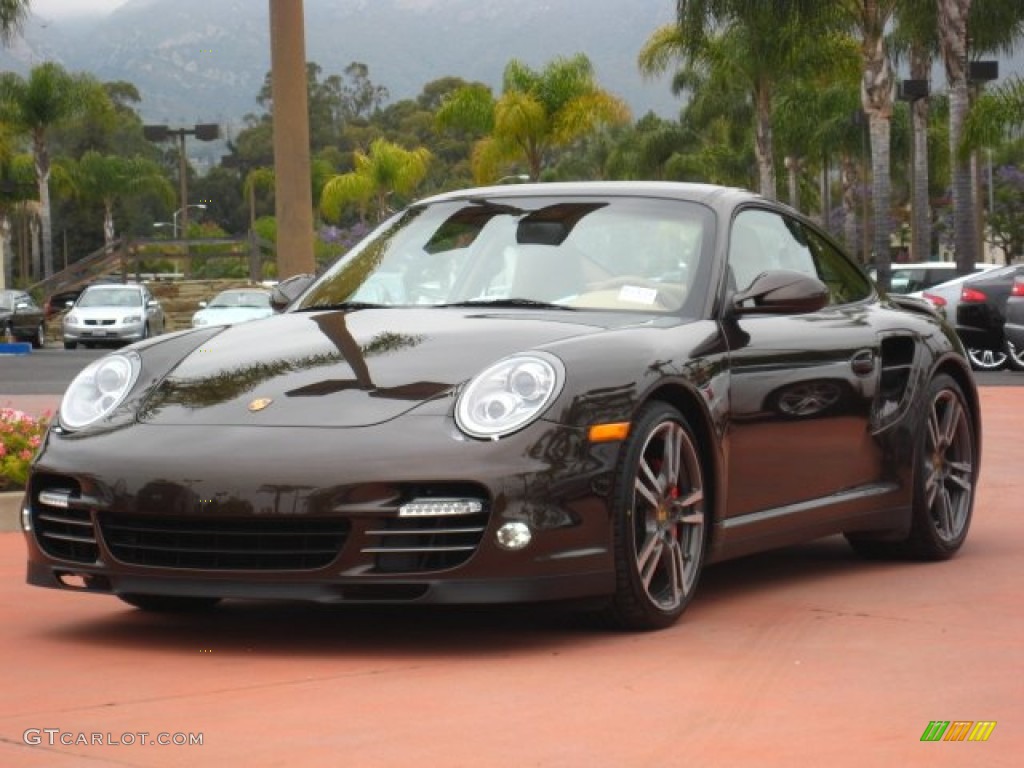 Macadamia Metallic 2010 Porsche 911 Turbo Coupe Exterior Photo #50719540