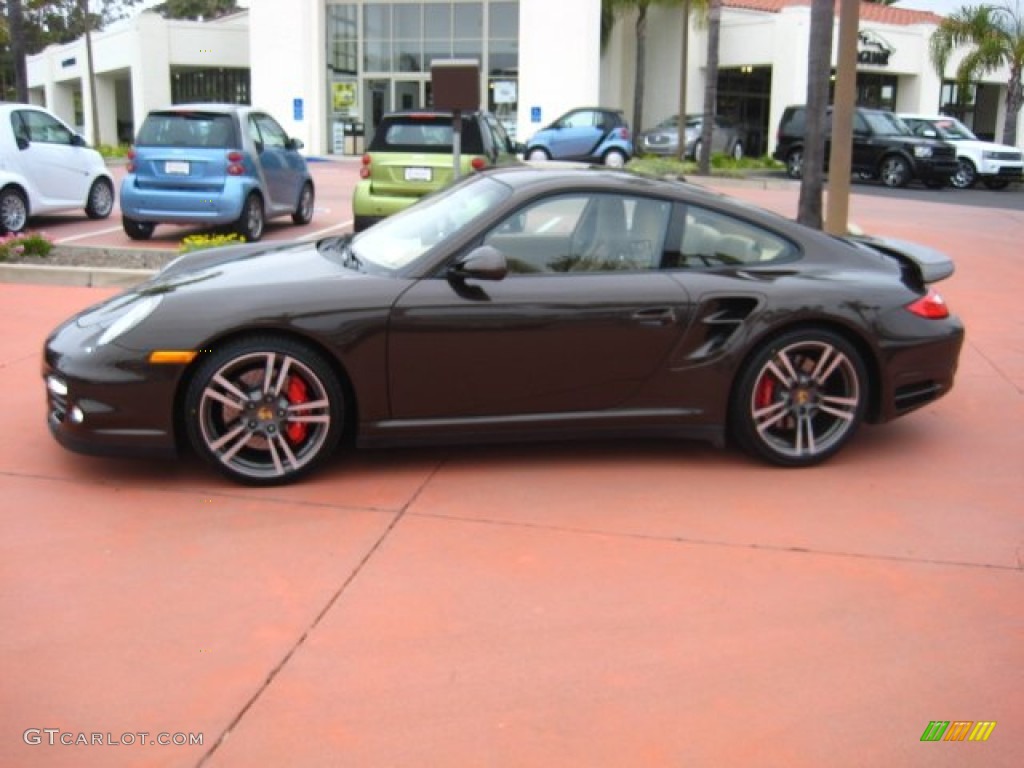 Macadamia Metallic 2010 Porsche 911 Turbo Coupe Exterior Photo #50719546