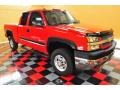 2004 Victory Red Chevrolet Silverado 2500HD LT Extended Cab 4x4  photo #1