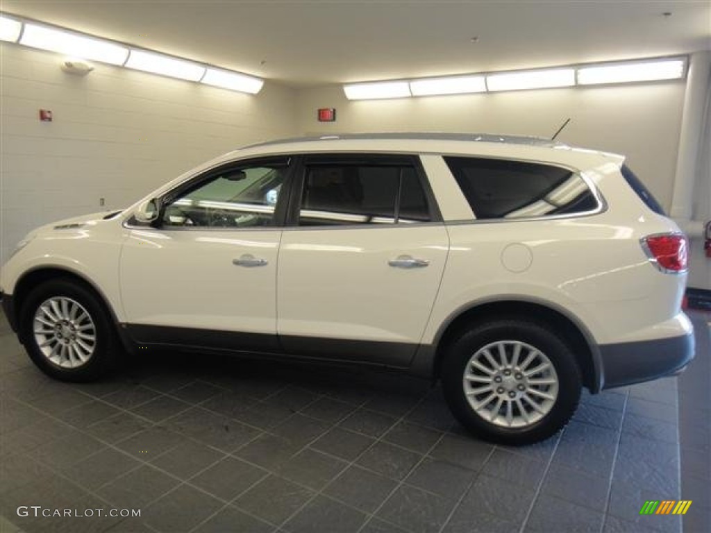 2008 Enclave CXL AWD - White Opal / Titanium/Dark Titanium photo #2