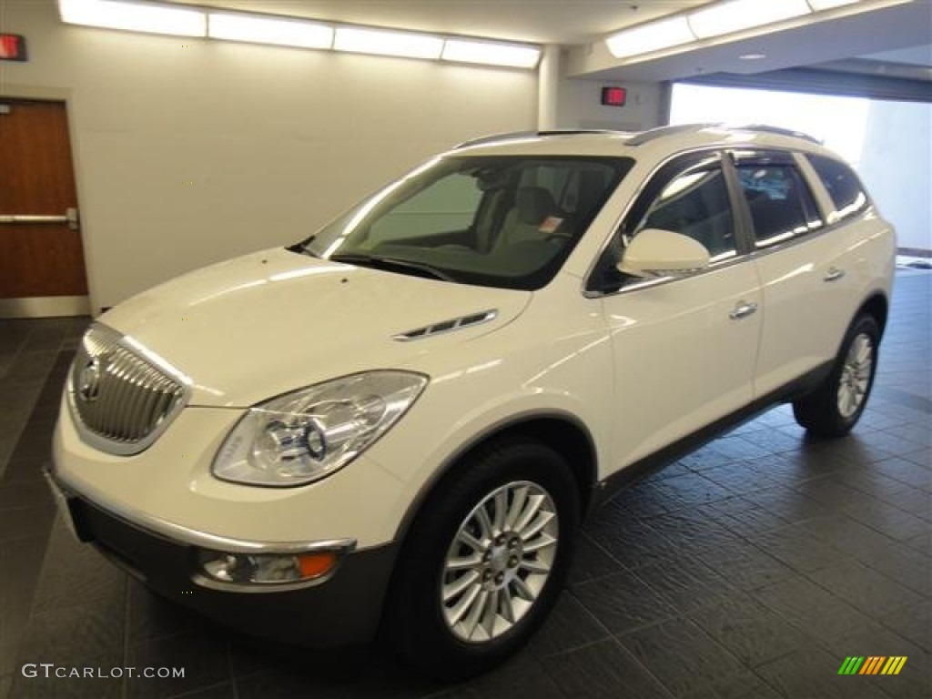 2008 Enclave CXL AWD - White Opal / Titanium/Dark Titanium photo #7