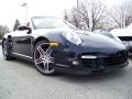 2009 Midnight Blue Metallic Porsche 911 Turbo Cabriolet  photo #31