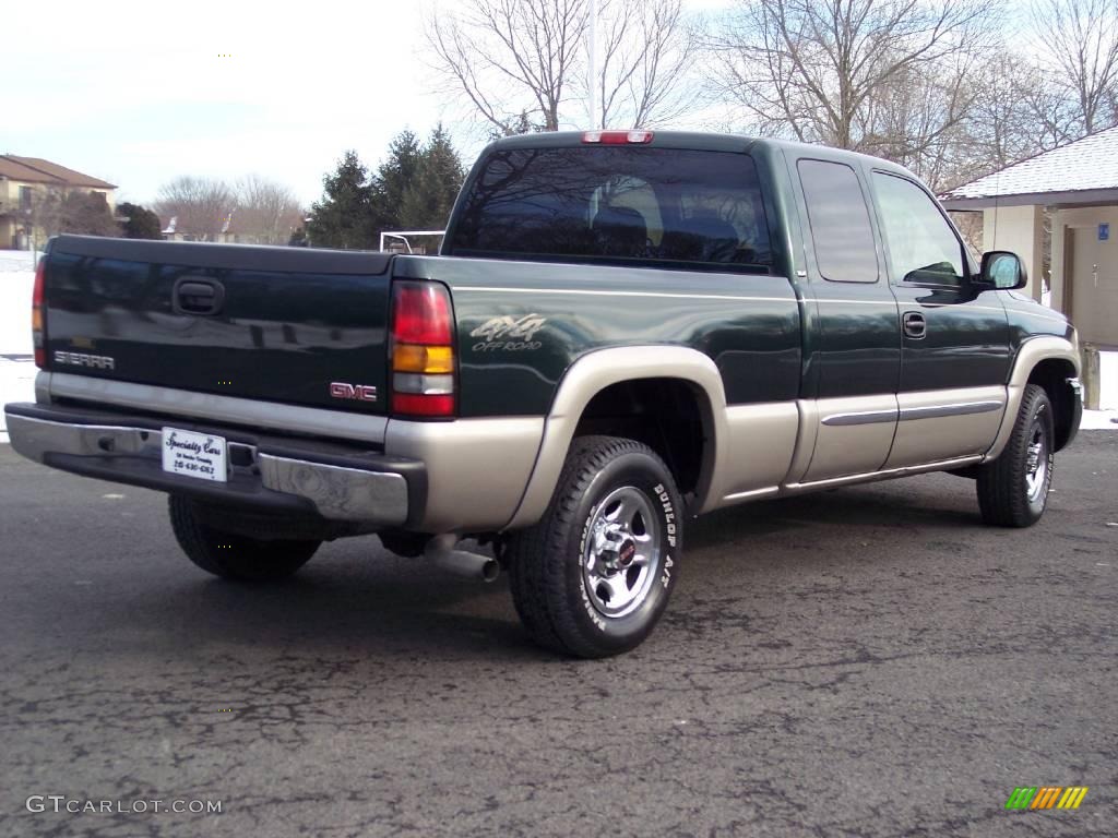 2004 Sierra 1500 SLE Extended Cab 4x4 - Polo Green Metallic / Neutral photo #13