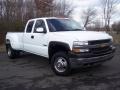 2001 Summit White Chevrolet Silverado 3500 LS Extended Cab 4x4 Dually  photo #1