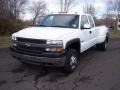 2001 Summit White Chevrolet Silverado 3500 LS Extended Cab 4x4 Dually  photo #2