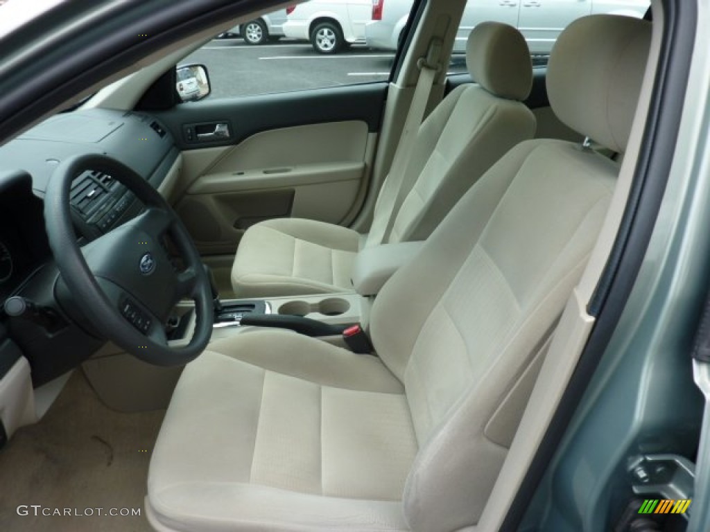 2008 Fusion SE V6 - Moss Green Metallic / Camel photo #7