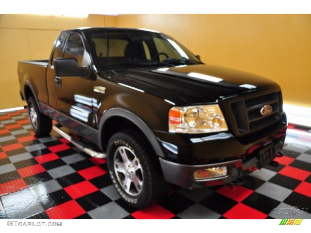 2004 F150 FX4 Regular Cab 4x4 - Black / Black photo #1