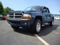 2004 Atlantic Blue Pearl Dodge Dakota Sport Quad Cab 4x4  photo #7