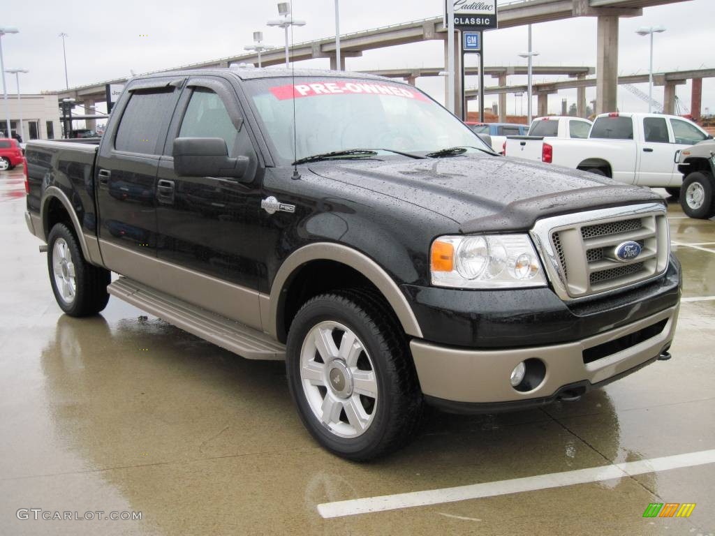 2006 F150 King Ranch SuperCrew 4x4 - Black / Castano Brown Leather photo #2