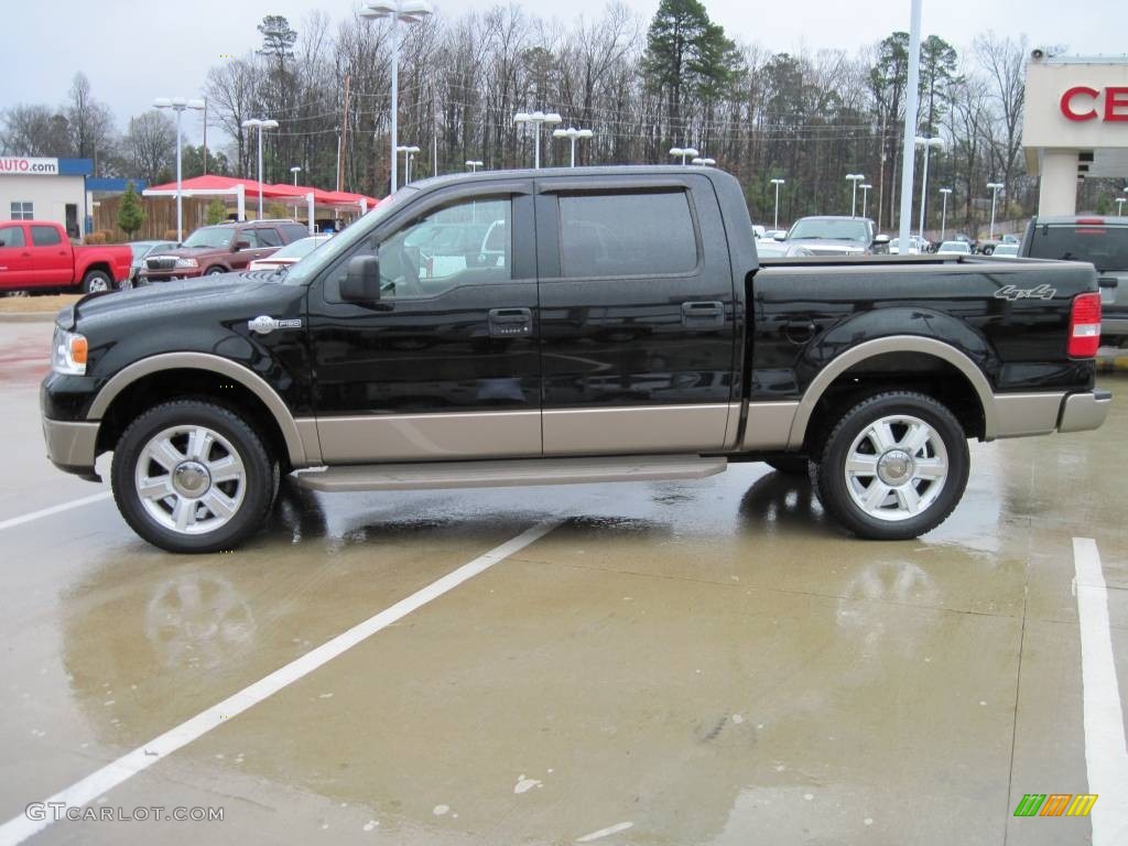 2006 F150 King Ranch SuperCrew 4x4 - Black / Castano Brown Leather photo #3
