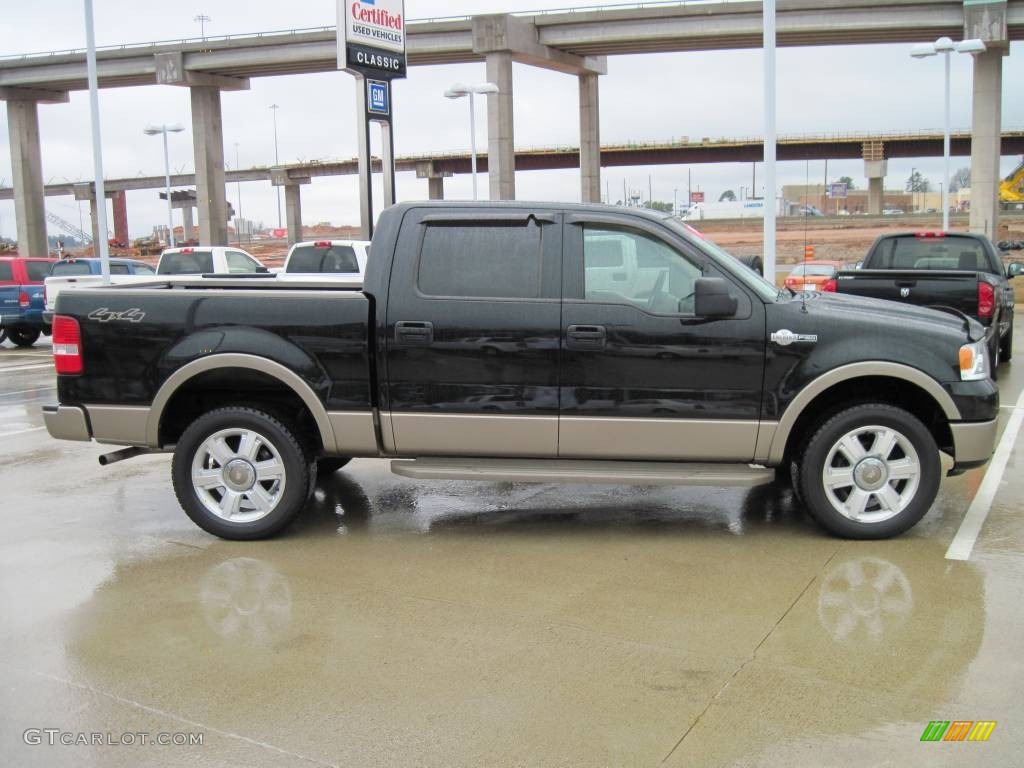 2006 F150 King Ranch SuperCrew 4x4 - Black / Castano Brown Leather photo #4