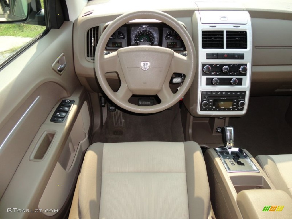2009 Dodge Journey SXT Pastel Pebble Beige Dashboard Photo #50725008