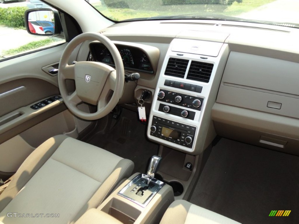 2009 Dodge Journey SXT Pastel Pebble Beige Dashboard Photo #50725113