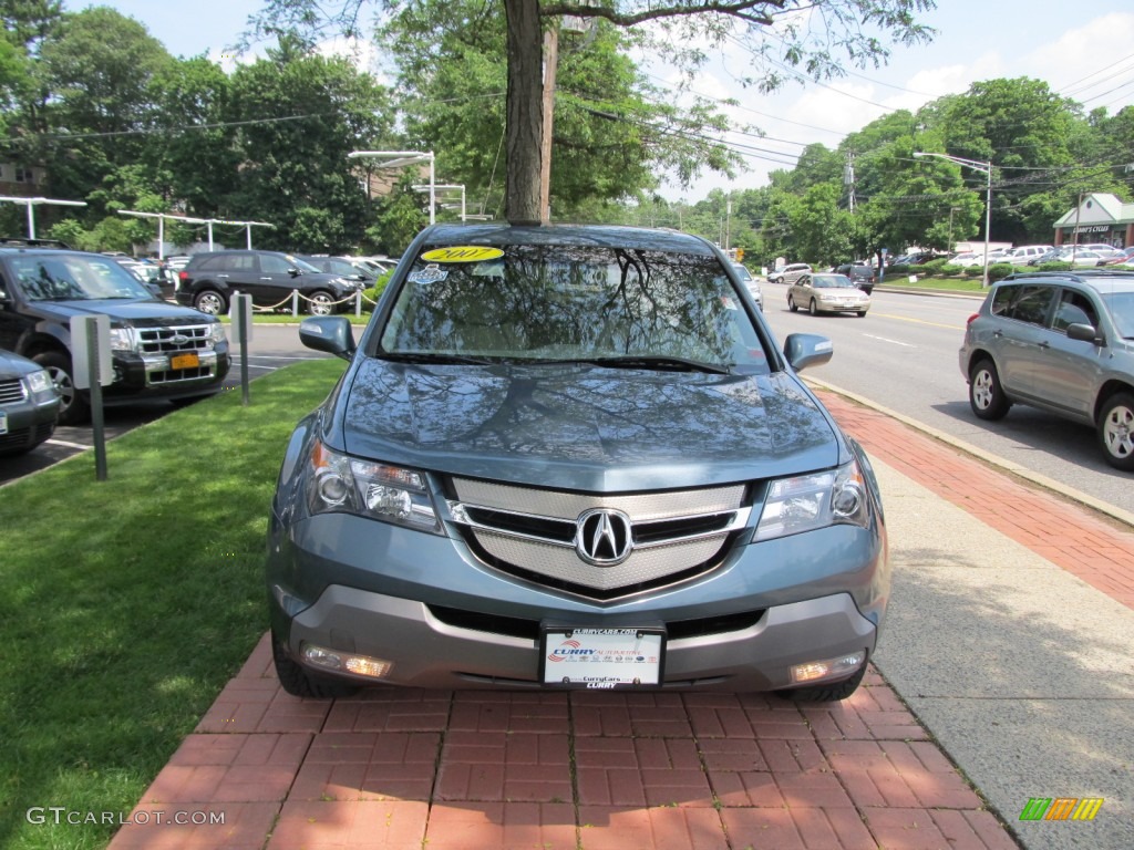 2007 MDX  - Steel Blue Metallic / Taupe photo #2