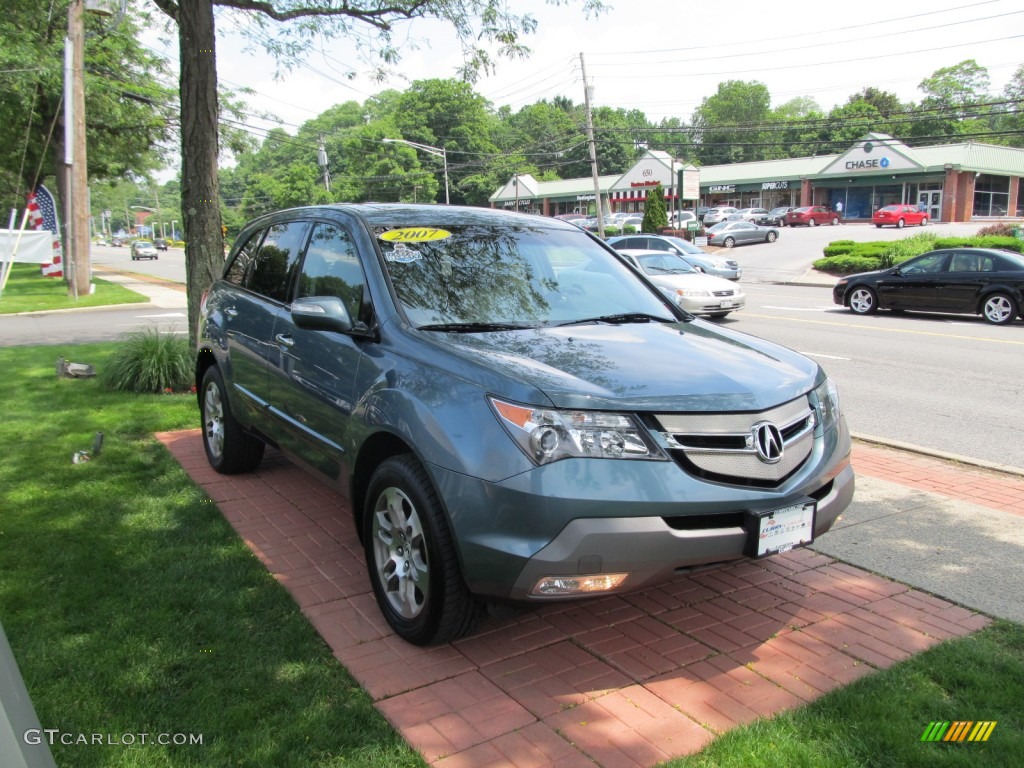 2007 MDX  - Steel Blue Metallic / Taupe photo #3