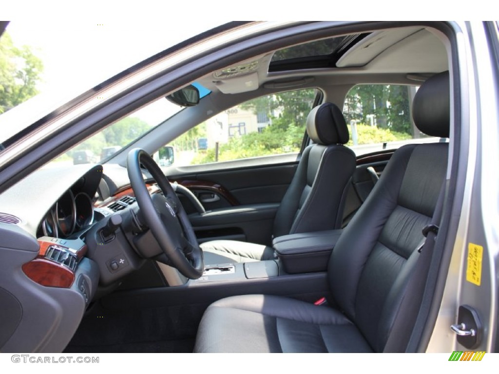 Ebony Interior 2008 Acura RL 3.5 AWD Sedan Photo #50725902