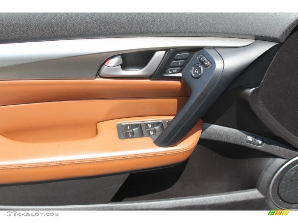 2009 Acura TL 3.7 SH-AWD Umber/Ebony Door Panel Photo #50726169