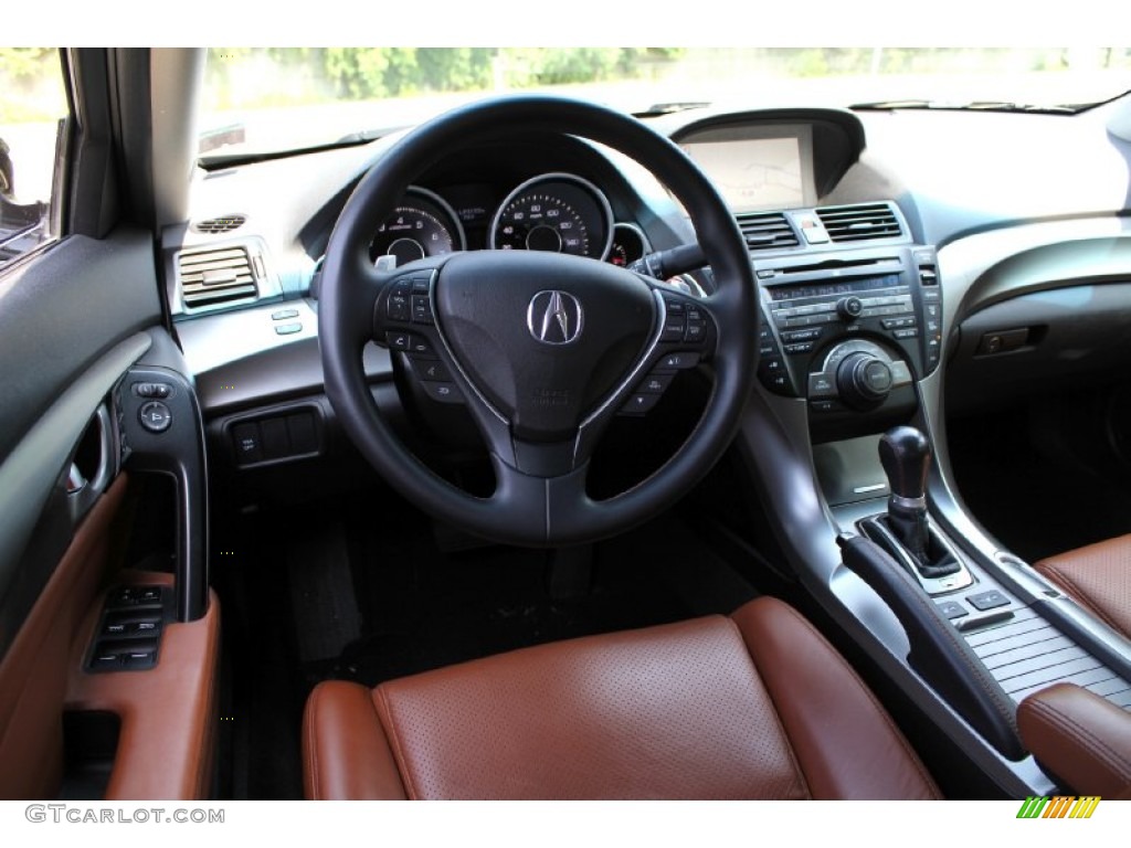 2009 Acura TL 3.7 SH-AWD Umber/Ebony Dashboard Photo #50726214