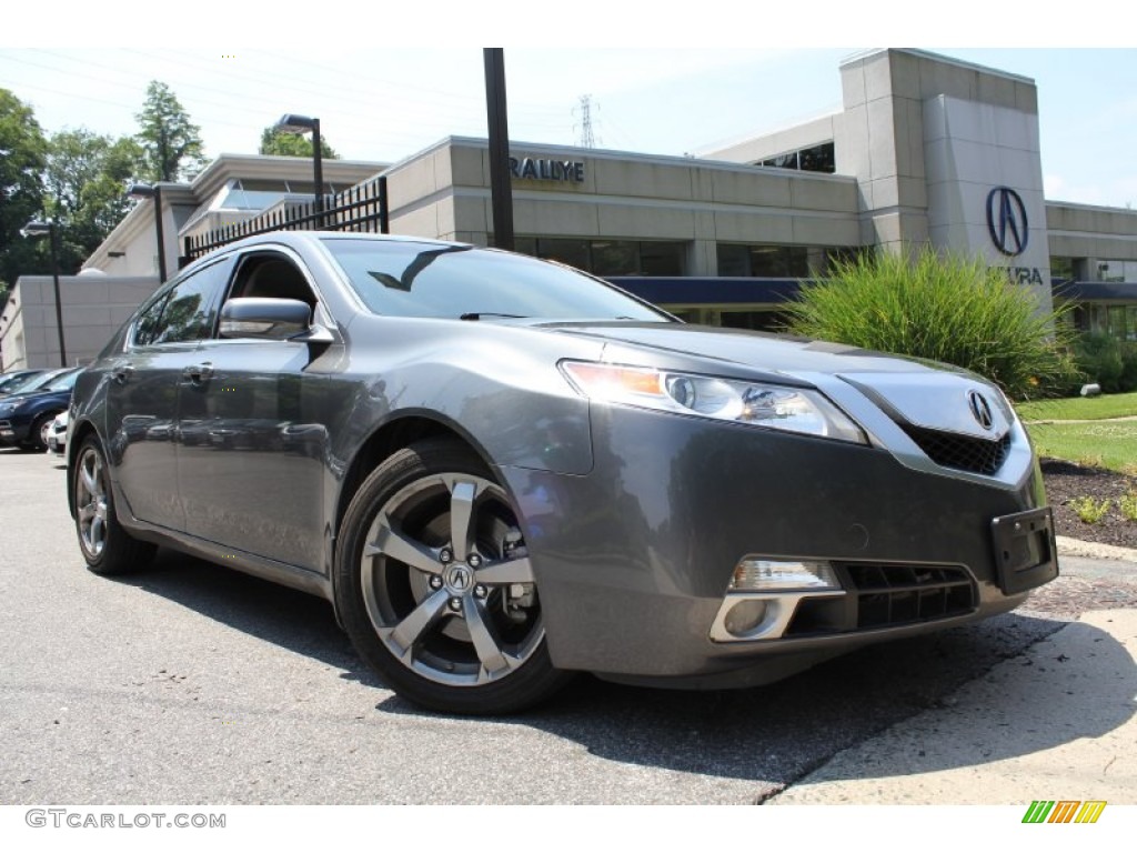 2009 TL 3.7 SH-AWD - Polished Metal Metallic / Ebony photo #1