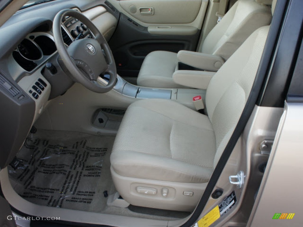 Ivory Beige Interior 2007 Toyota Highlander Hybrid Photo #50728218
