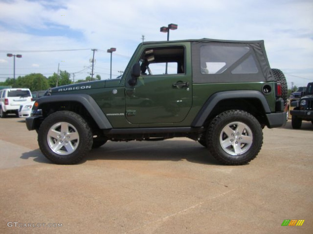 Jeep Green Metallic 2008 Jeep Wrangler Rubicon 4x4 Exterior Photo #50728458