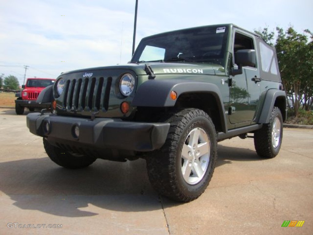 Jeep Green Metallic 2008 Jeep Wrangler Rubicon 4x4 Exterior Photo #50728473