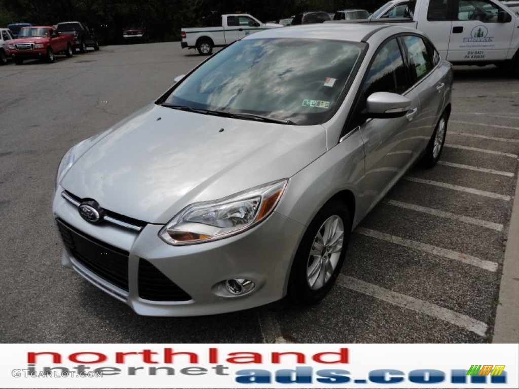 2012 Focus SEL Sedan - Ingot Silver Metallic / Charcoal Black photo #5