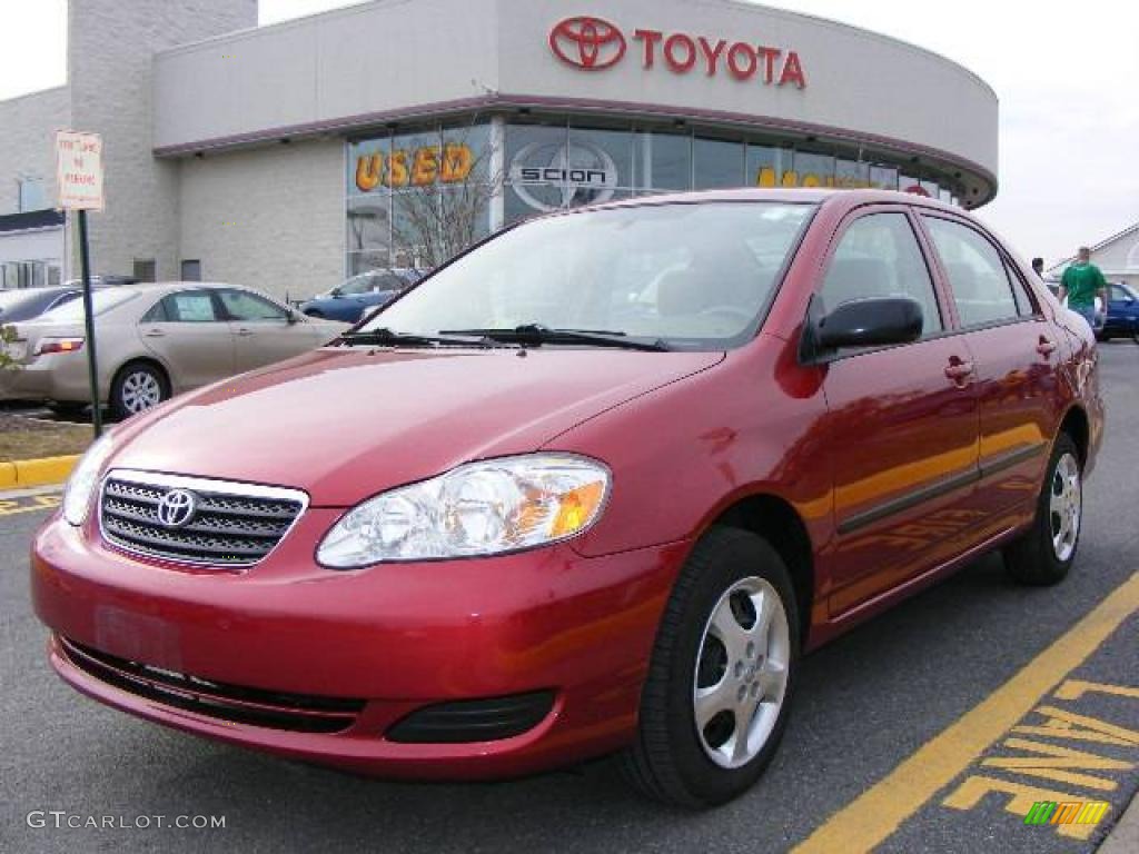 2008 Corolla CE - Impulse Red Pearl / Stone photo #1