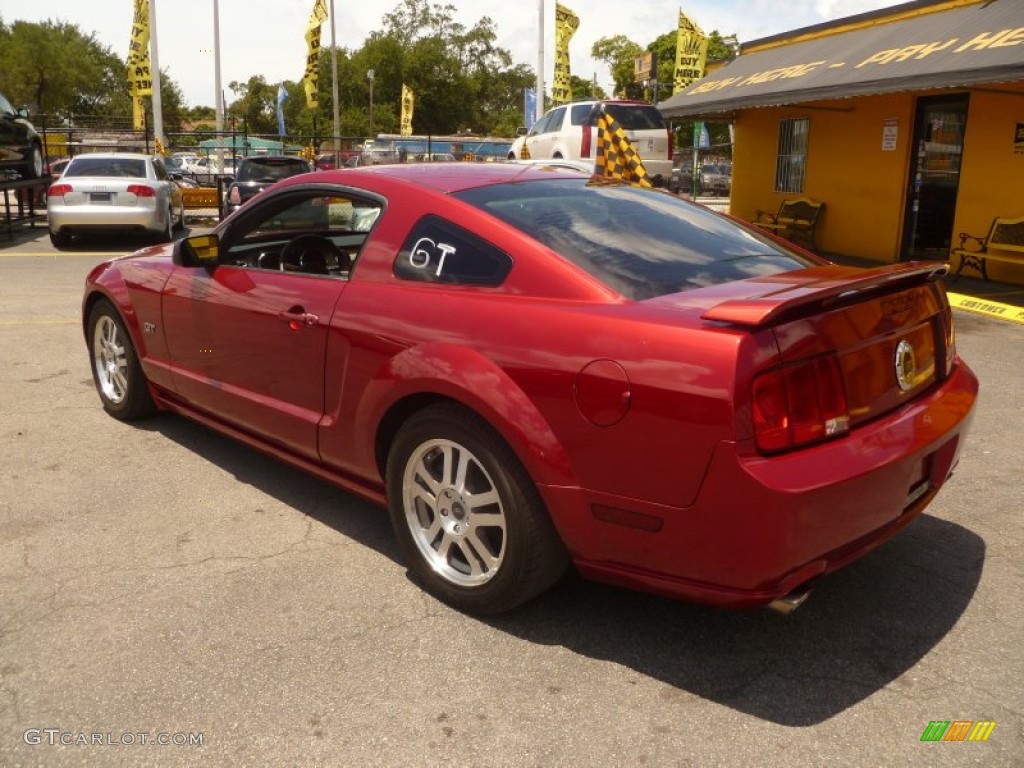 2005 Mustang GT Deluxe Coupe - Redfire Metallic / Dark Charcoal photo #4