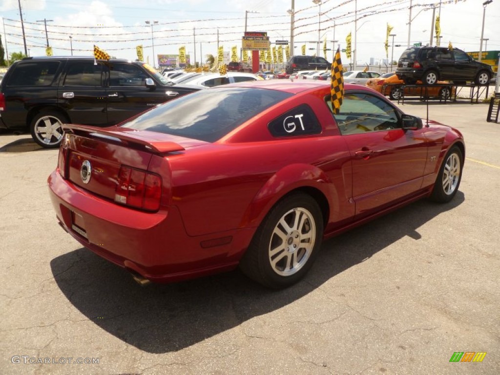 2005 Mustang GT Deluxe Coupe - Redfire Metallic / Dark Charcoal photo #6