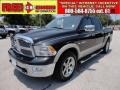 2010 Brilliant Black Crystal Pearl Dodge Ram 1500 Laramie Crew Cab  photo #32