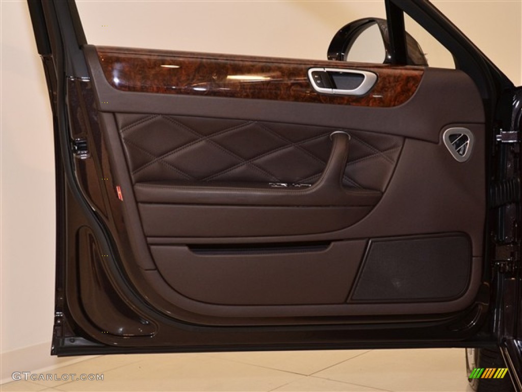2010 Bentley Continental Flying Spur Speed Burnt Oak Door Panel Photo #50732163