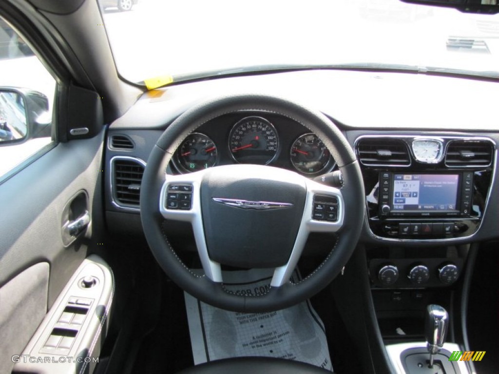 2011 Chrysler 200 S Black Dashboard Photo #50733558