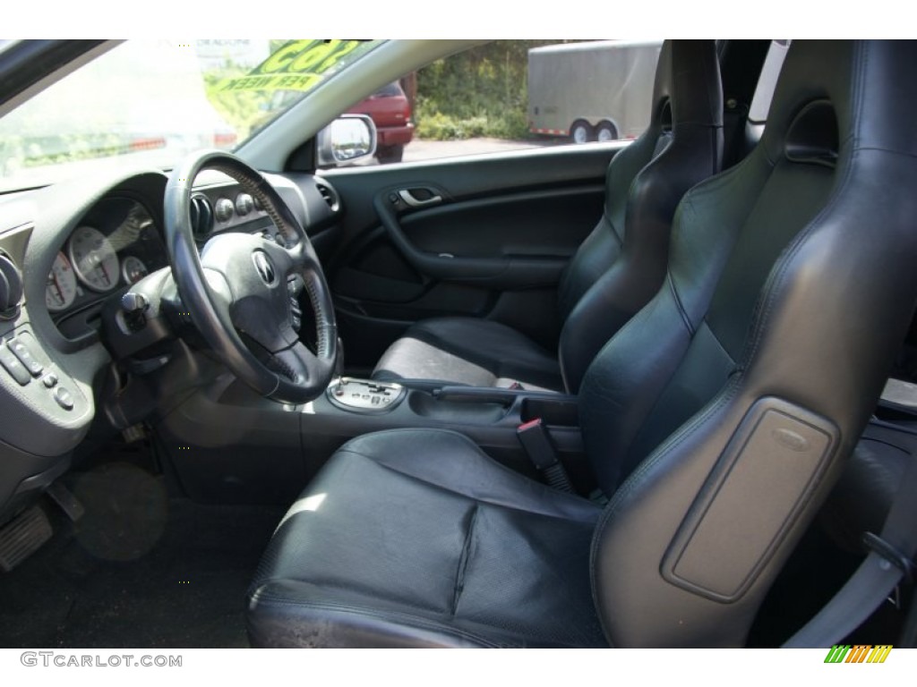 Ebony Black Interior 2002 Acura RSX Sports Coupe Photo #50734170