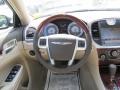 2011 Chrysler 300 Dark Frost Beige/Light Frost Beige Interior Steering Wheel Photo