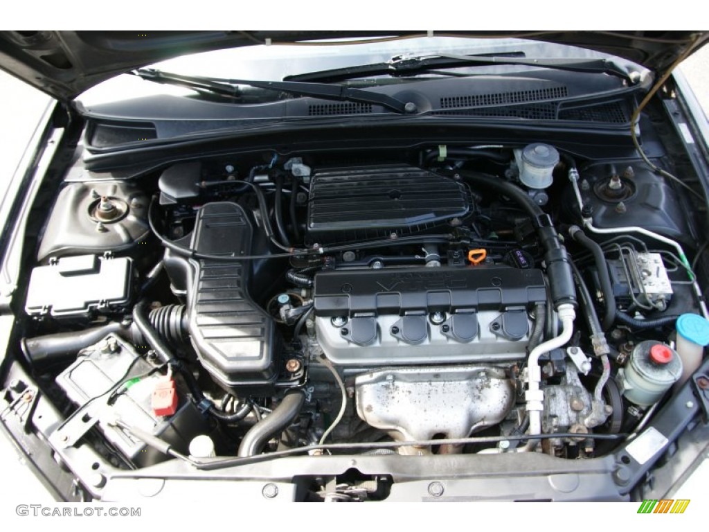 2005 Honda Civic EX Sedan 1.7L SOHC 16V VTEC 4 Cylinder Engine Photo #50734665
