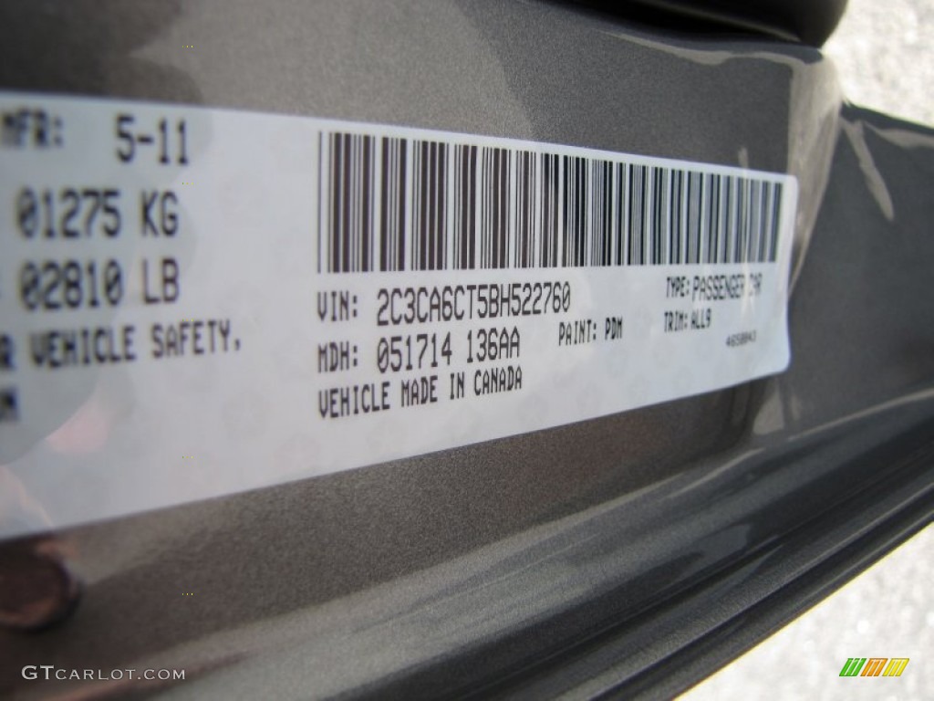 2011 300 Color Code PDM for Tungsten Metallic Photo #50734707