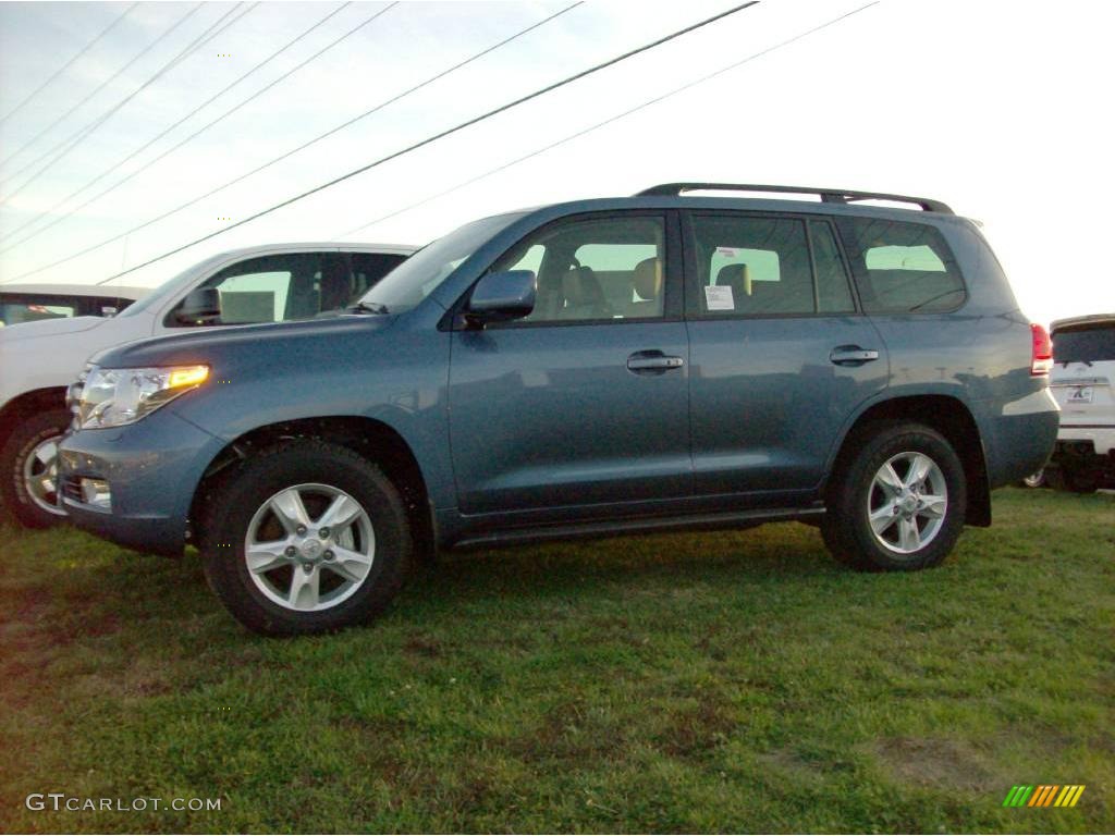 2008 Land Cruiser  - Pacific Blue Metallic / Sand Beige photo #1