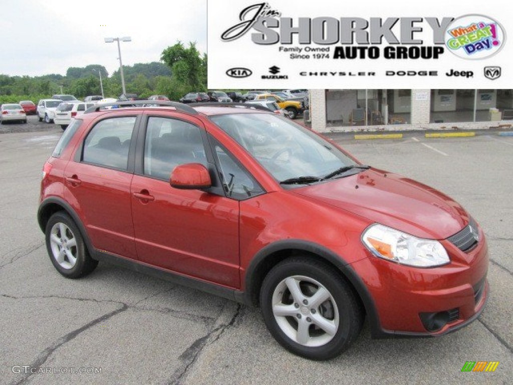 2009 SX4 Crossover Technology AWD - Sunlight Copper Metallic / Black photo #1