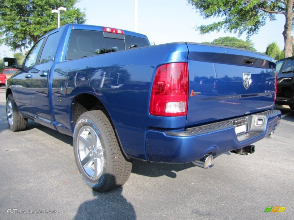 2011 Ram 1500 Sport Quad Cab - Deep Water Blue Pearl / Dark Slate Gray photo #2